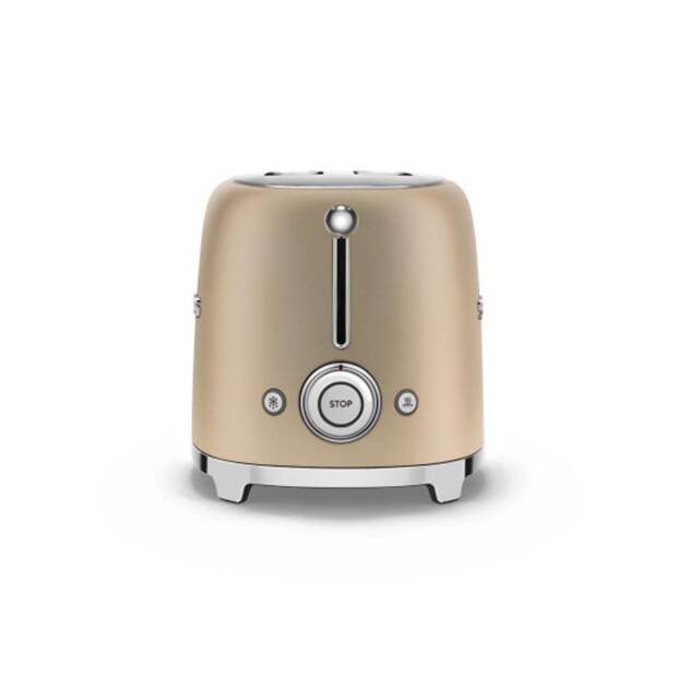 smeg TSF01CHMEU Toaster, champagner matt