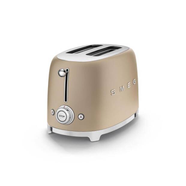 smeg TSF01CHMEU Toaster, champagner matt