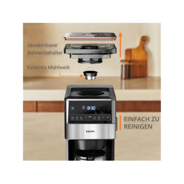Krups KM8428 Grind Aroma XL Glas Filterkaffeemaschine