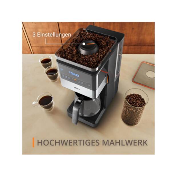 Krups KM8428 Grind Aroma XL Glas Filterkaffeemaschine