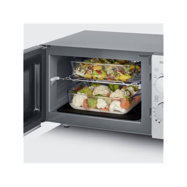 Severin Mikrowelle MW 7576 Flachbett Silber