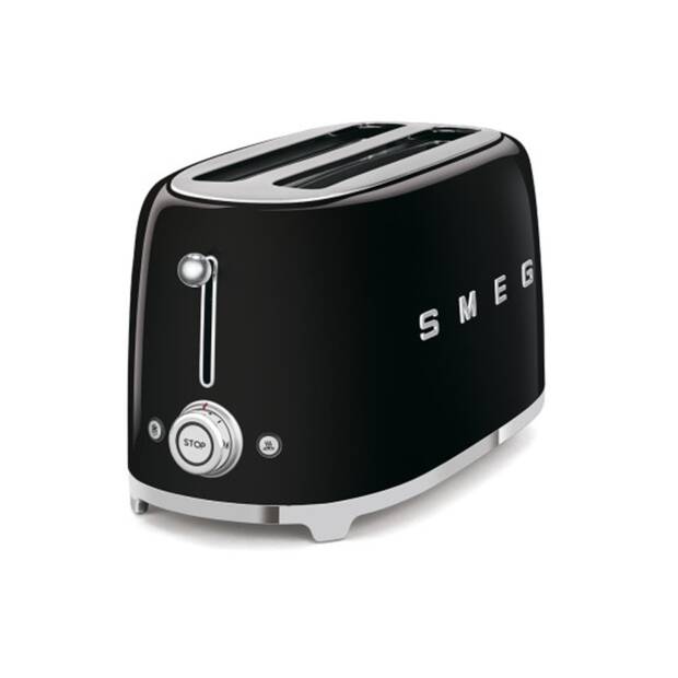smeg TSF02BLEU Toaster, schwarz