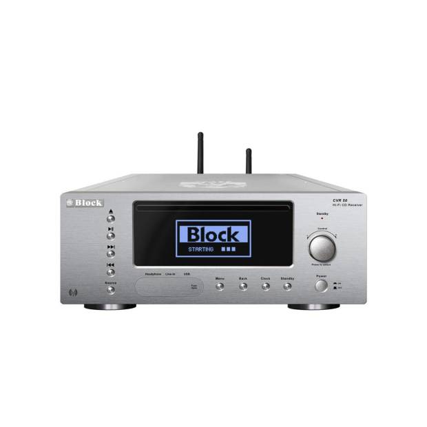 Audio Block CVR-50 CD-Internet-Receiver Diamantsilber -...